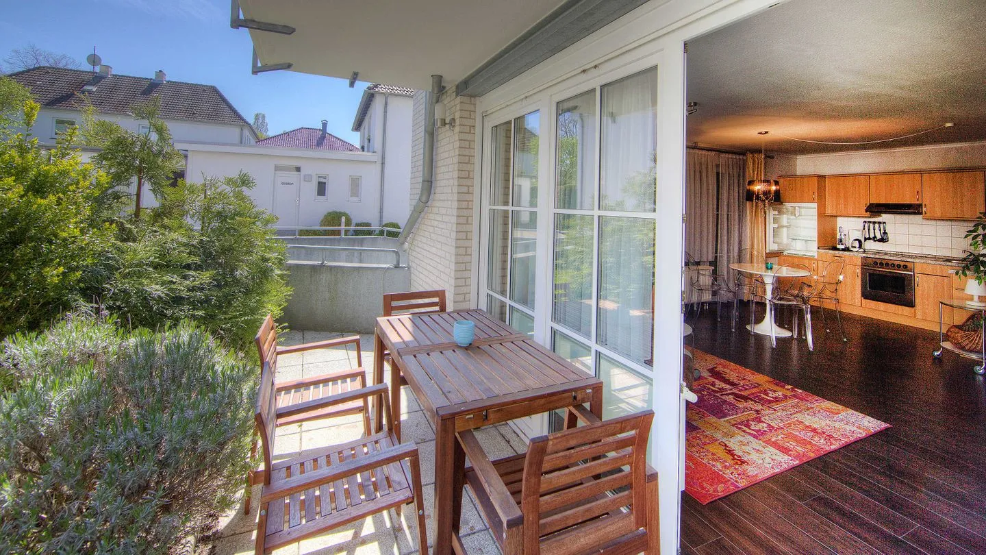 (TRA2c) Ferienwohnung "Baumgartner" Niendorf - Terrasse