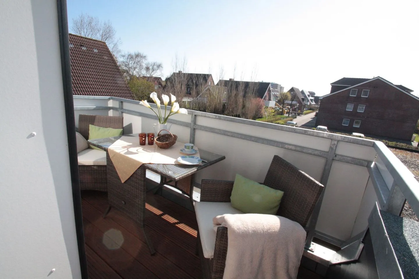 Haus Övern Diek Wohnung 1 a Büsum - Balkon