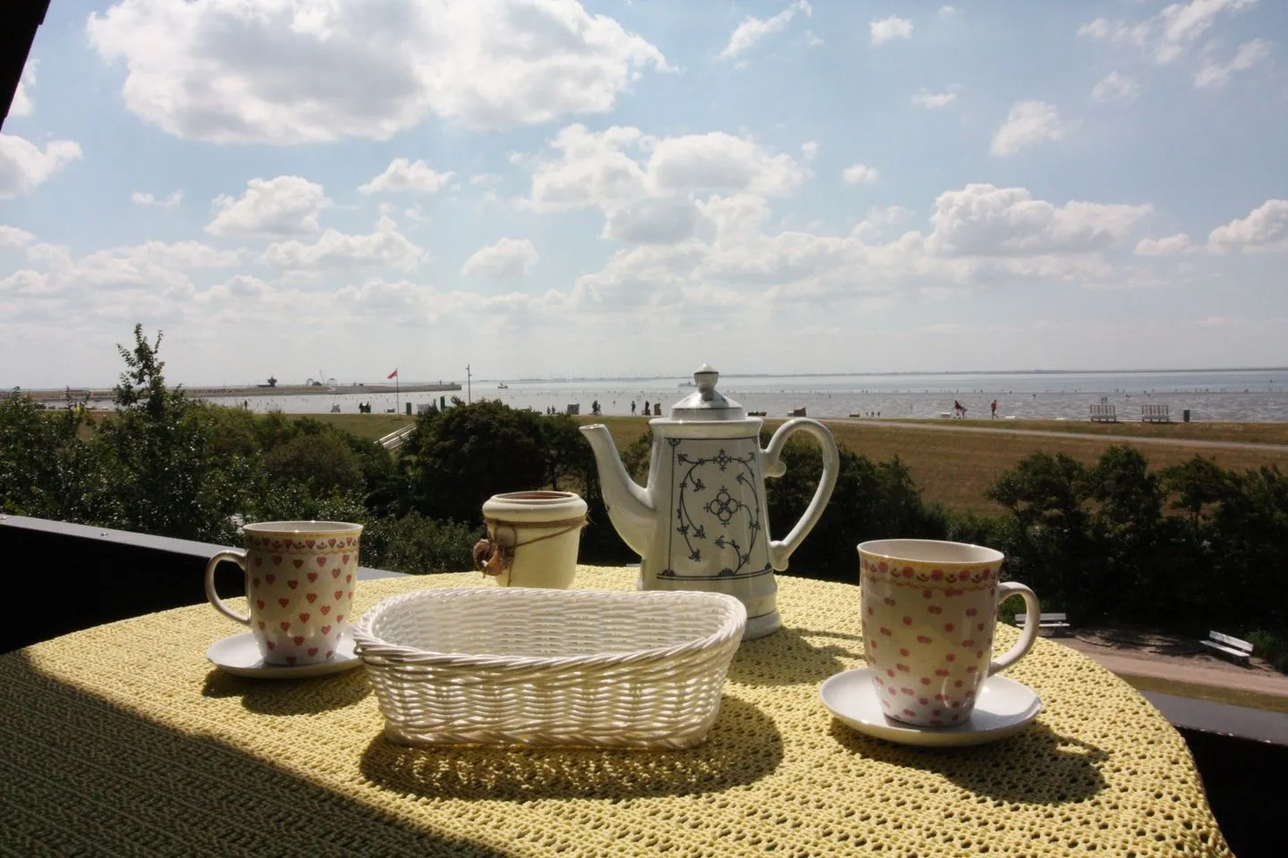 Haus Övern Diek Wohnung 6 Büsum - Balkon