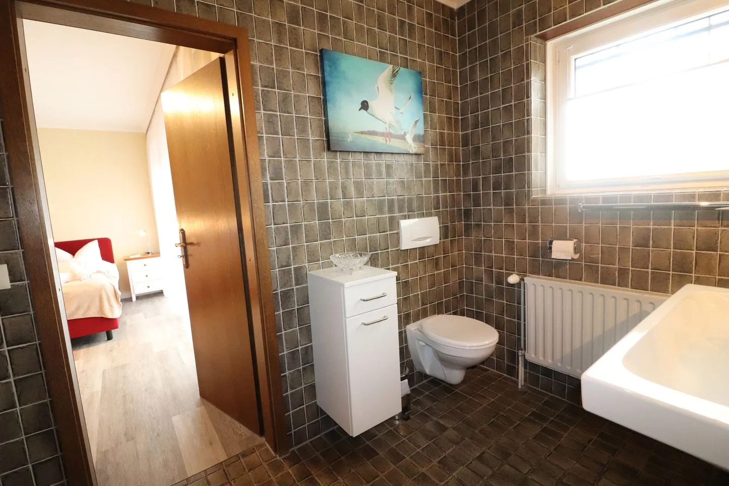 Haus Övern Diek Wohnung 8 Büsum - Badezimmer