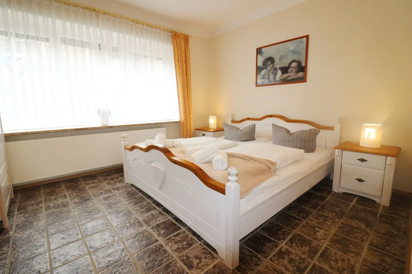 Haus Övern Diek Wohnung 8 Büsum - Schlafzimmer