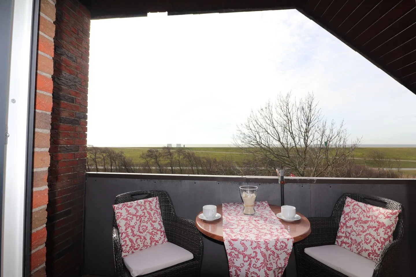 Haus Övern Diek Wohnung 5 Büsum - Balkon