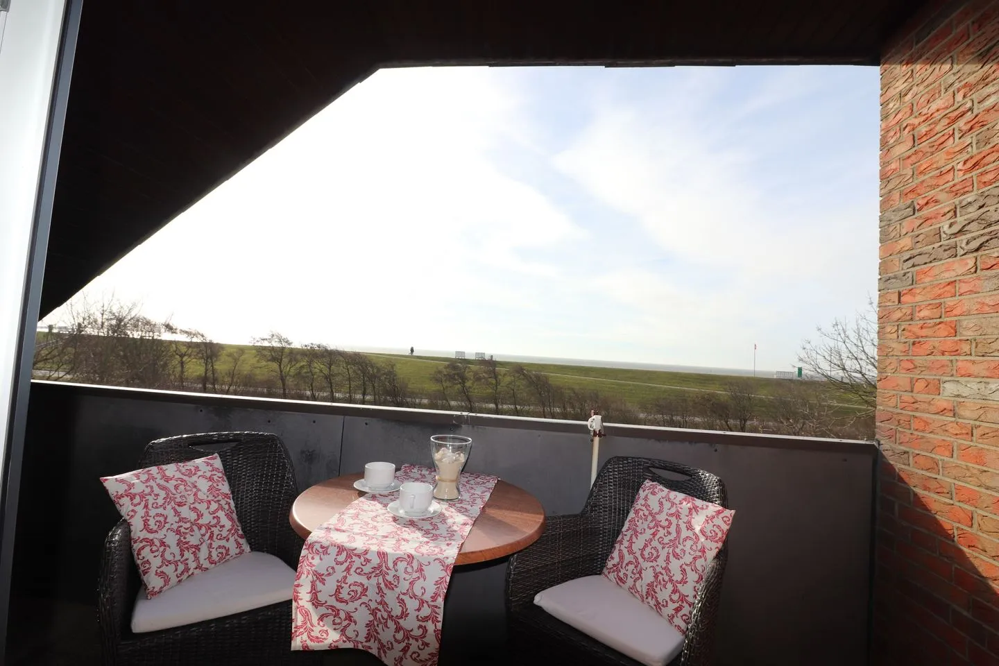 Haus Övern Diek Wohnung 4 Büsum - Balkon