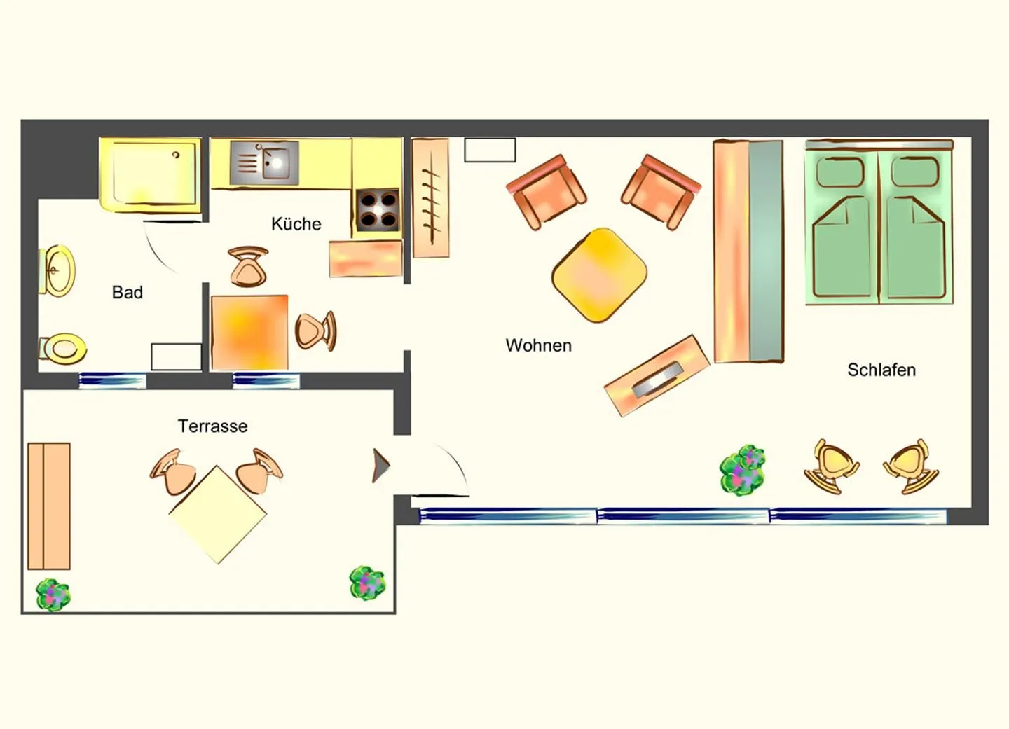 Ferienwohnung Sonnenschein Ostseebad Ahlbeck - Sonnenschein