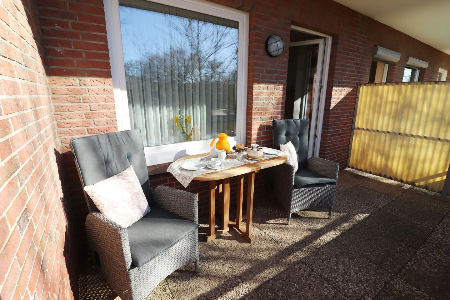 Haus am Kurpark Wohnung 1 Büsum - Terrasse