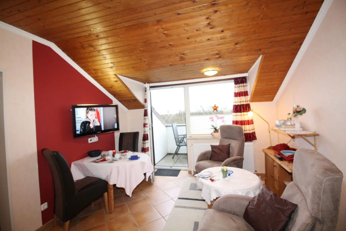 Haus am Kurpark Wohnung 24 Büsum - Wohnzimmer