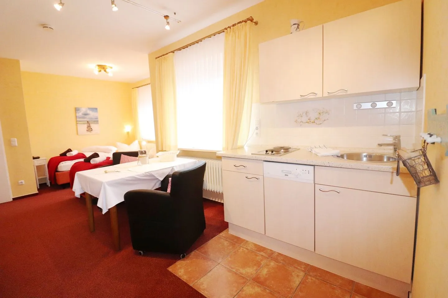 Haus Övern Diek Wohnung 1 a Büsum - Küche / Küchenzeile