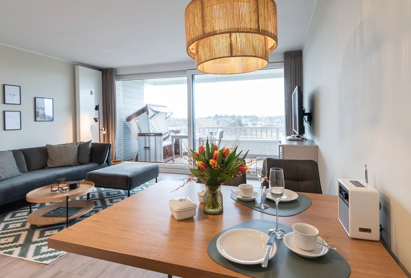 Lichtblick im Haus Cäcilia Wenningstedt - Wohnzimmer