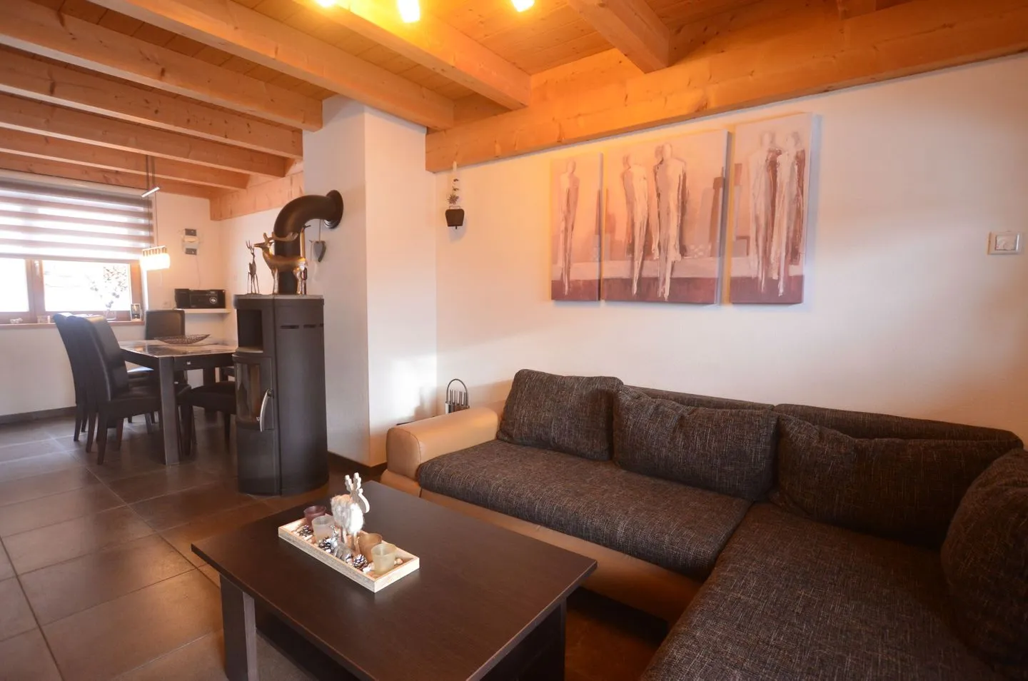 Dominique - Feriendorf Via Claudia Haus 100 Lechbruck am See - Wohnzimmer
