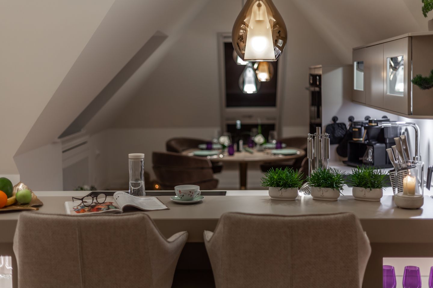 WOLKEN.NEST Penthouse-Suite, Tresen