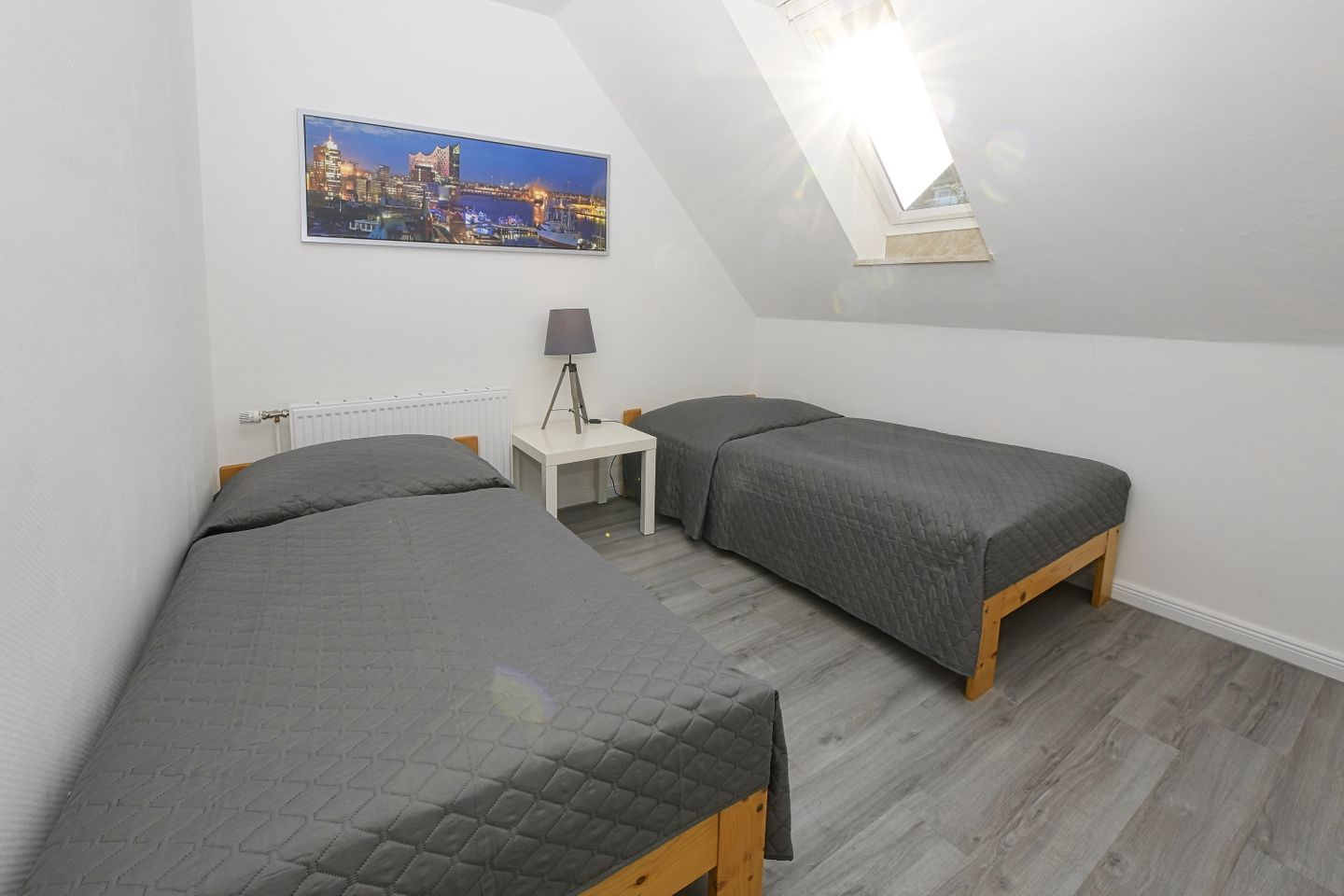Haus im Törn, Whg. 3, Schlafzimmer 2 mit Einzelbetten