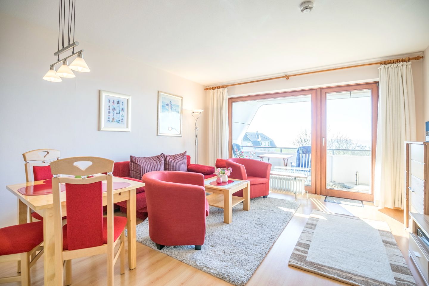 Nordseeblick, Whg. 43 Wohnzimmer