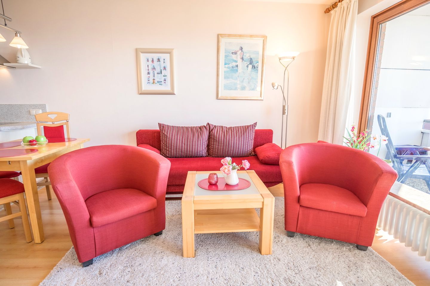 Nordseeblick, Whg. 43 Wohnzimmer