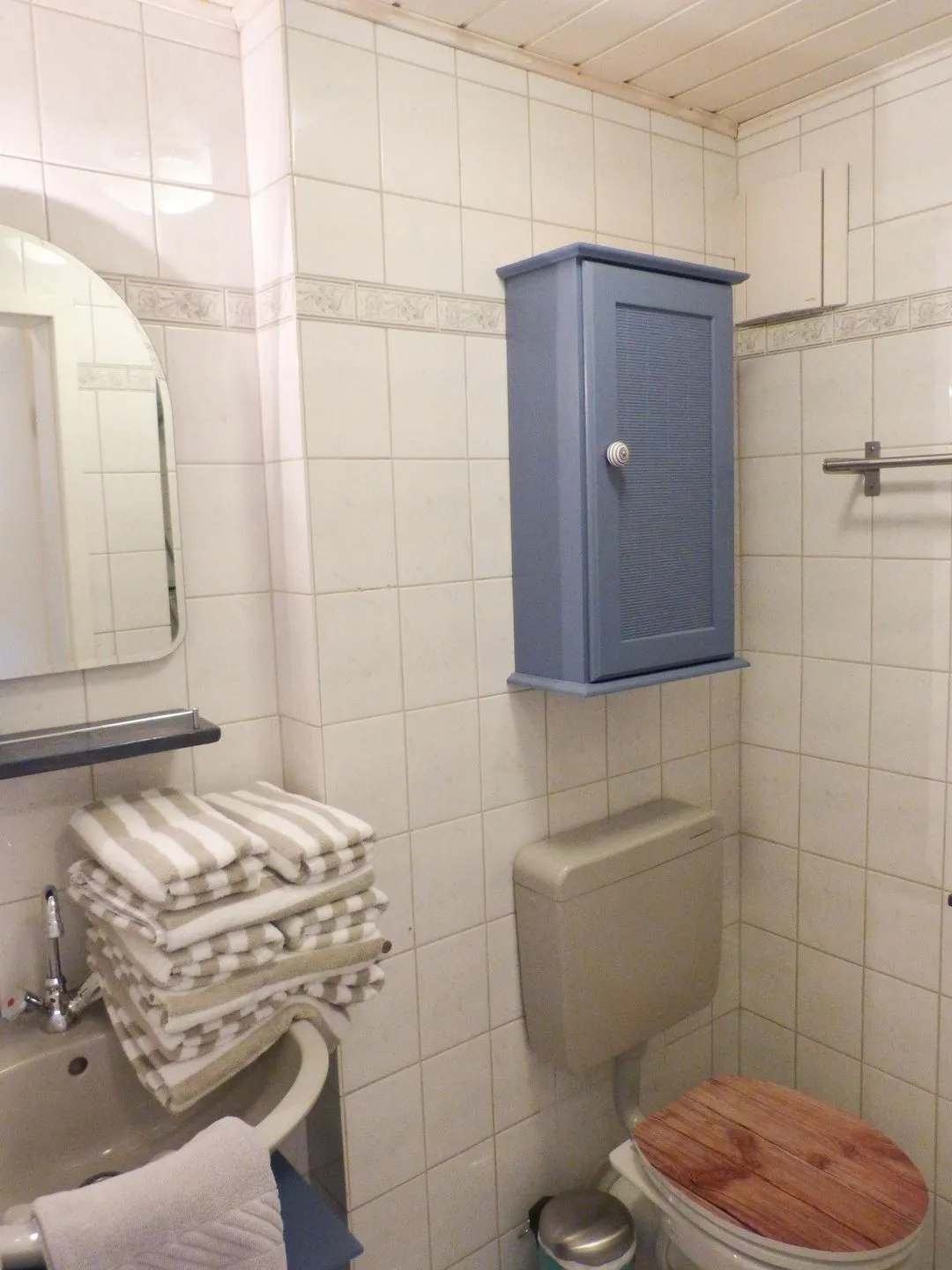 Hüs Sanskiin Ferienwohnung *Brombelbei* Süddorf auf Amrum - Badezimmer in der Ferienwohnun Brombelbei in Süddorf auf Amrum