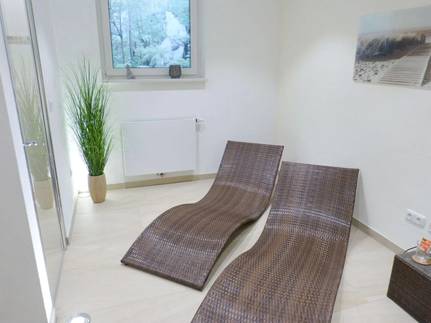 Heidehüs Friesenhaushälfte *Seepferdchen* Süddorf auf Amrum - Liegen im Saunabereich der Ferienwohnung Seepferdchen in Süddorf auf Amrum