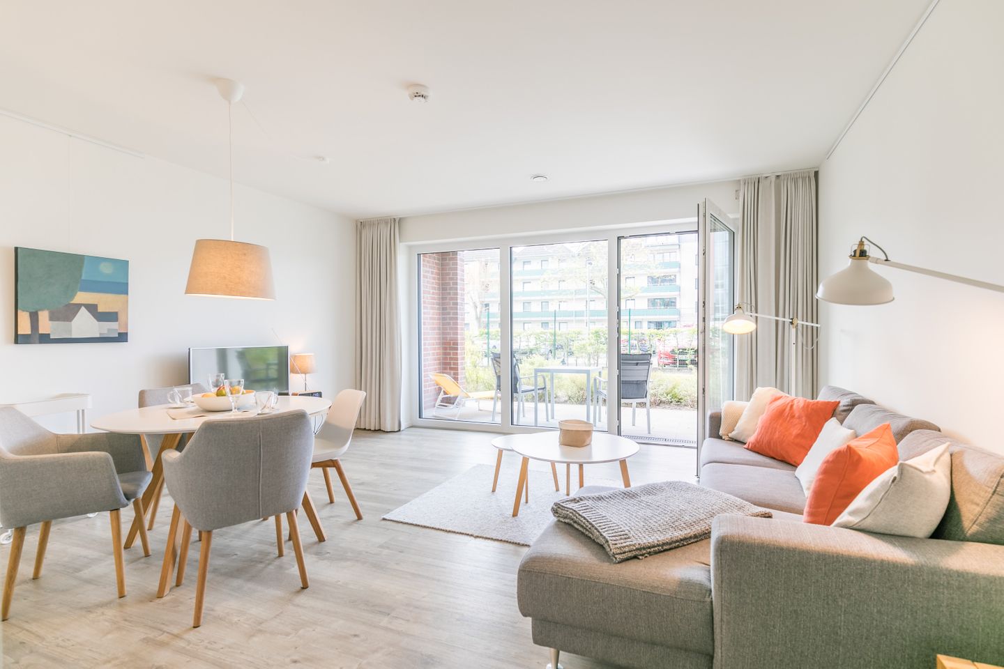 Haus Strandläufer, Whg. 0.4 Wohnzimmer