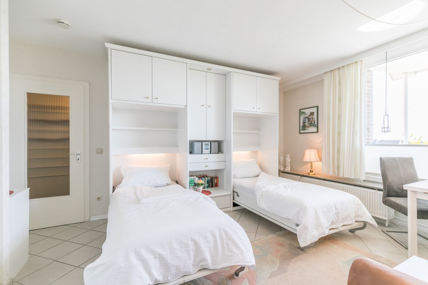 Nordseekante, Whg. 529 Wohnzimmer mit Schrankbetten