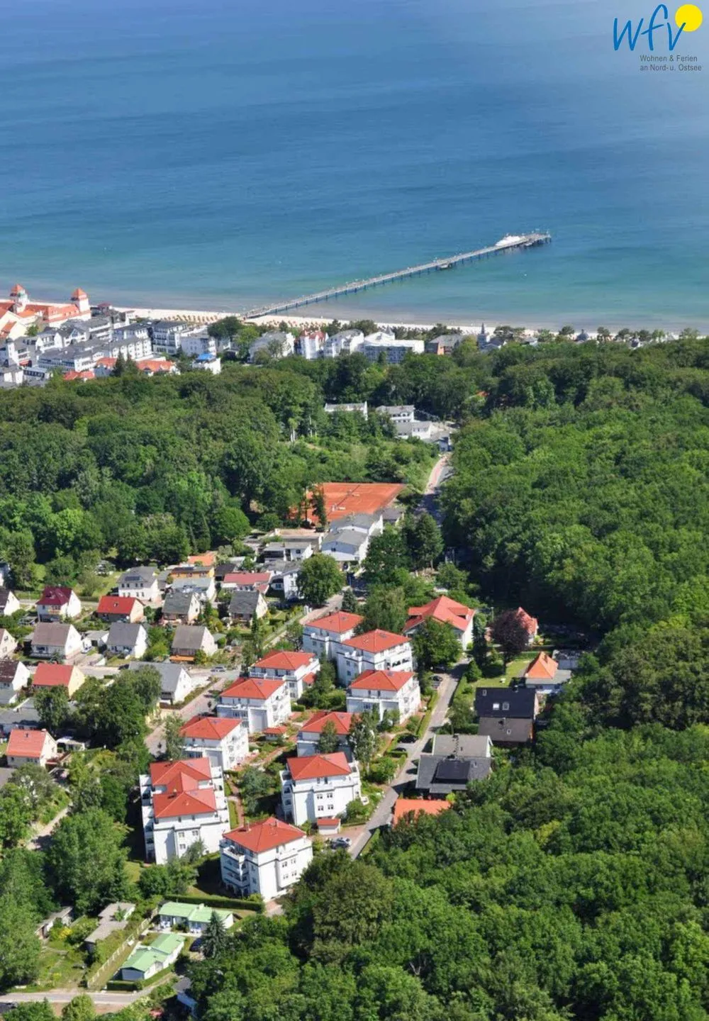 Villa Mönchgut Ferienwohnung 4 Rügen - Binz - Vogelperspektive