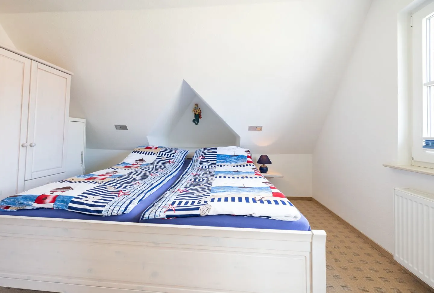 Haus Waltraud Ferienwohnung „Popenstuuv" Norddorf auf Amrum - Schlafzimmer