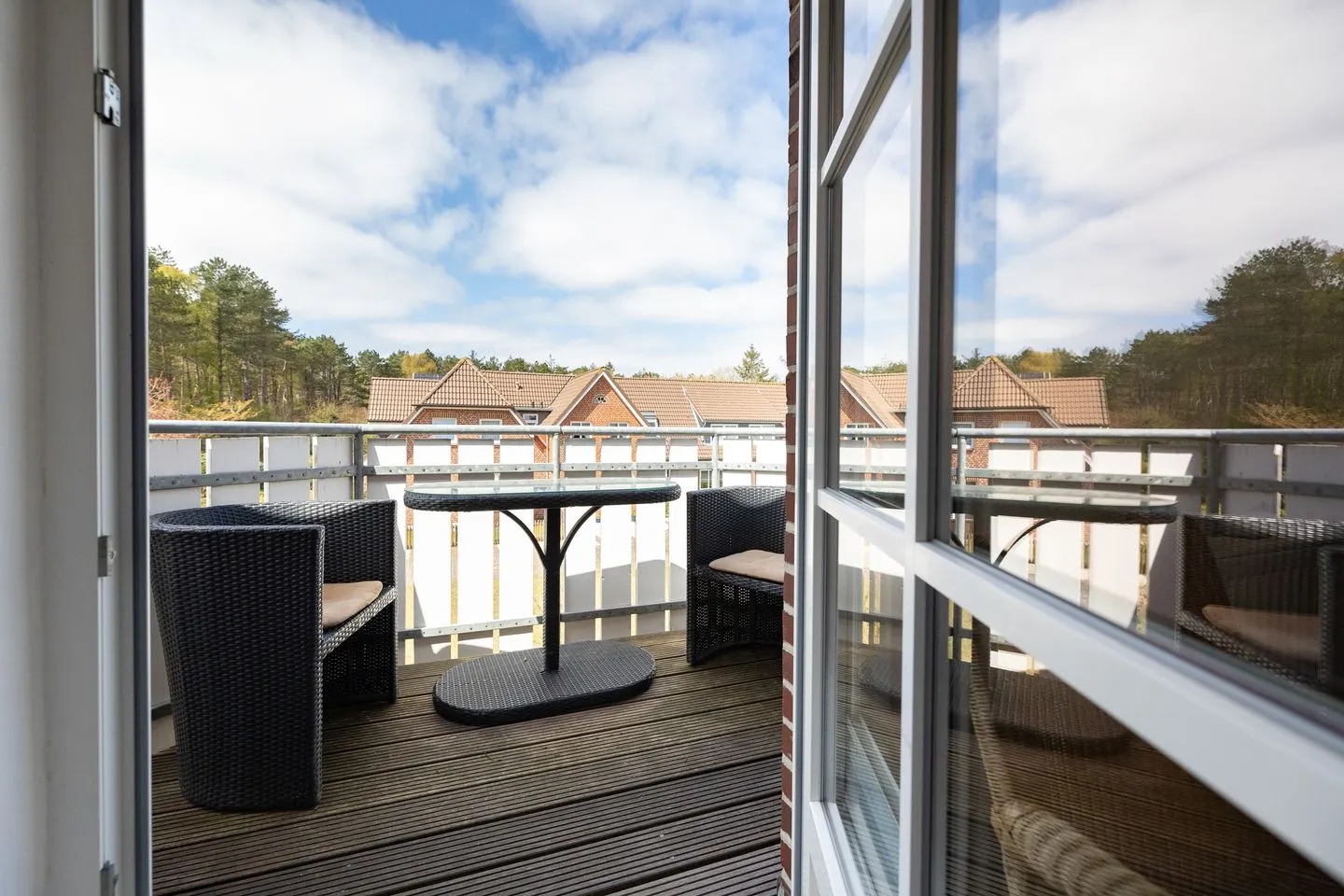 Haus Waltraud Ferienwohnung „Popenstuuv" Norddorf auf Amrum - Balkon