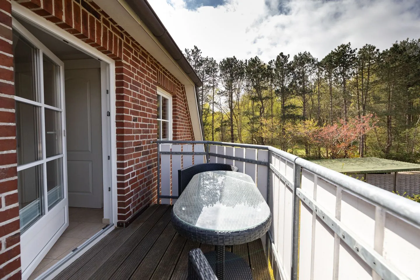 Haus Waltraud Ferienwohnung „Popenstuuv" Norddorf auf Amrum - Balkon