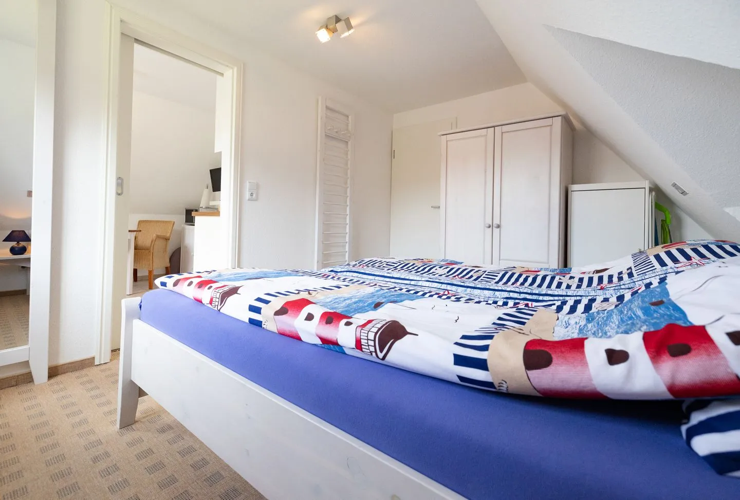 Haus Waltraud Ferienwohnung „Popenstuuv" Norddorf auf Amrum - Schlafzimmer