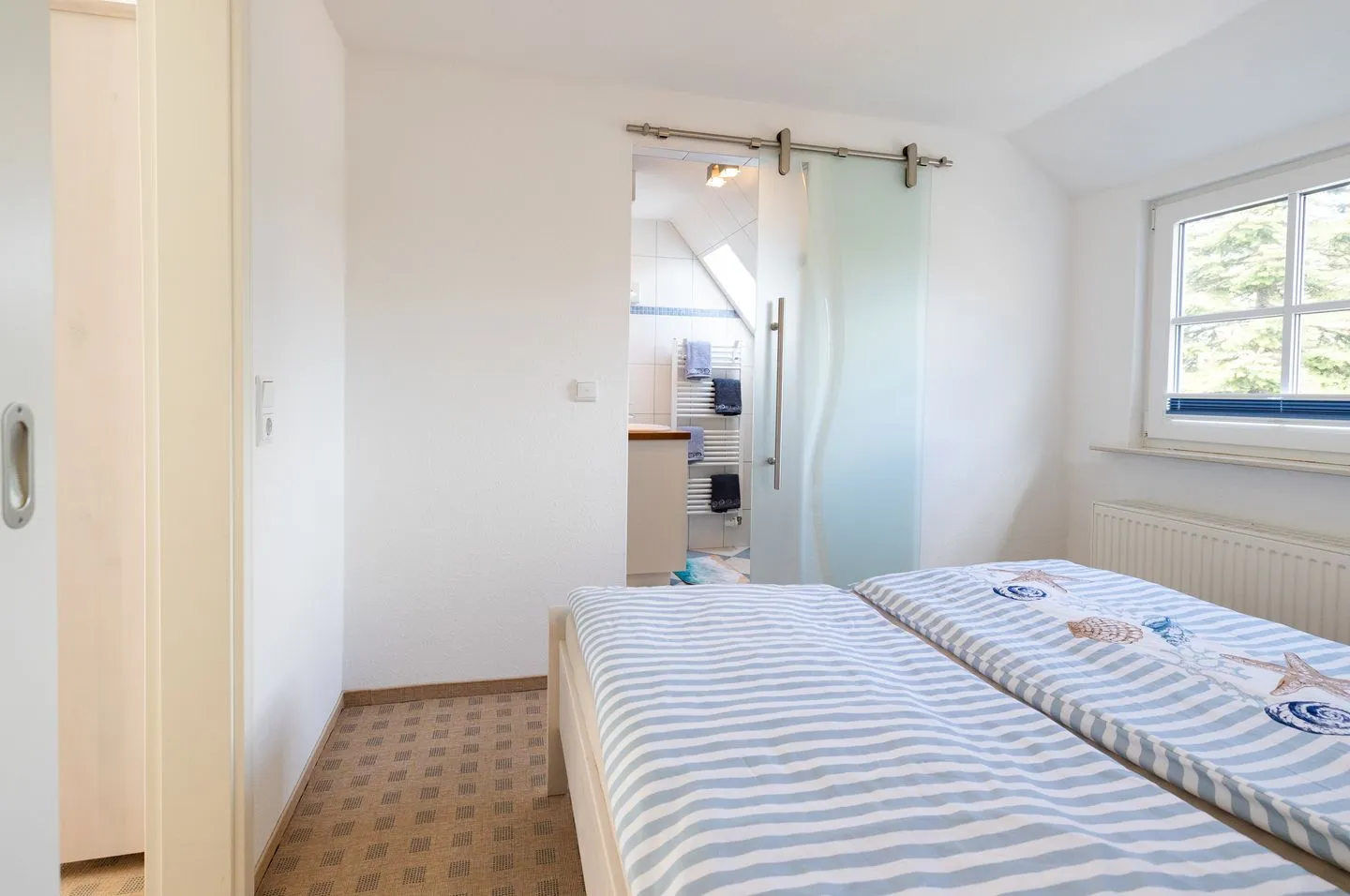 Haus Waltraud Ferienwohnung „Spelkasje" Norddorf auf Amrum - Schlafzimmer
