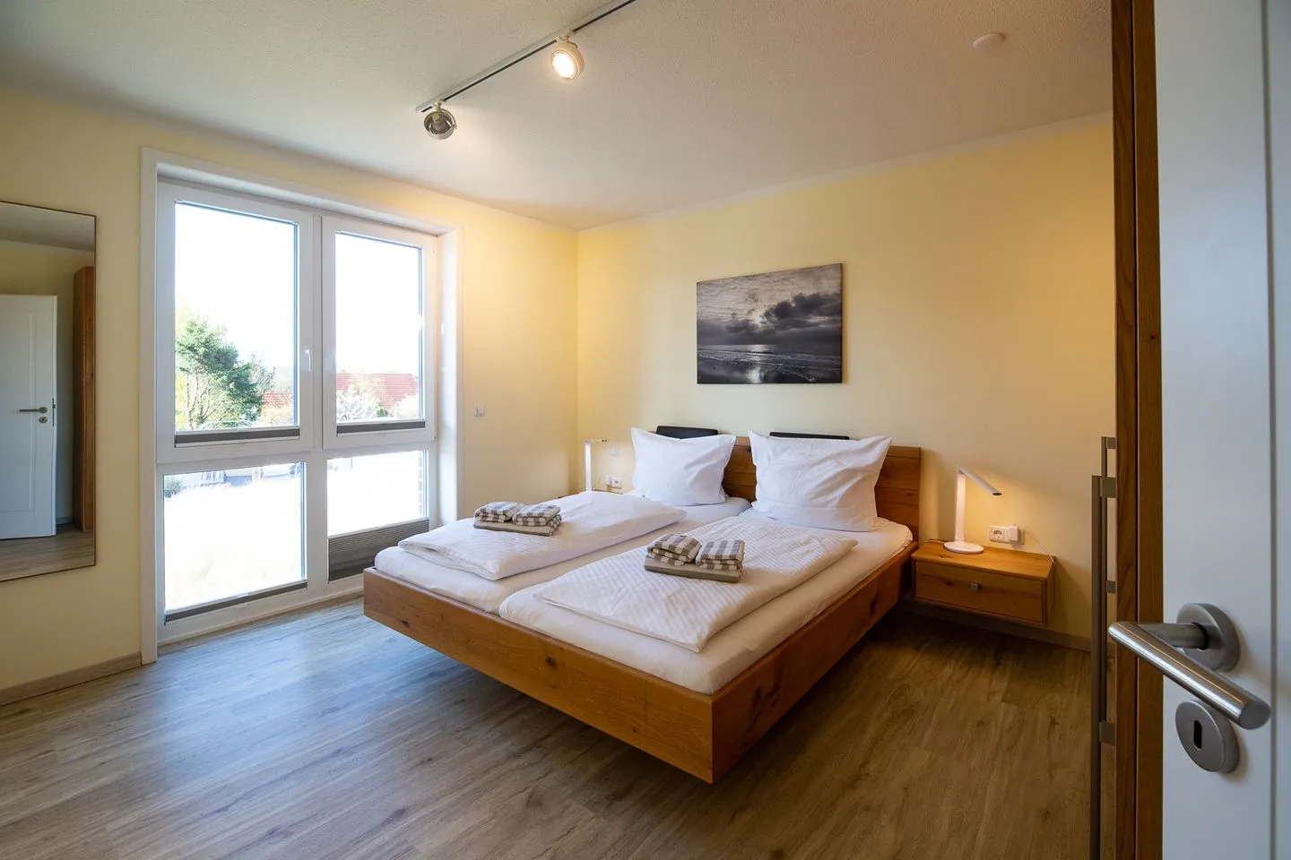Haus *Weiße Düne* Ferienwohnung *Weiße Düne 5* Wittdün auf Amrum - Schlafzimmer