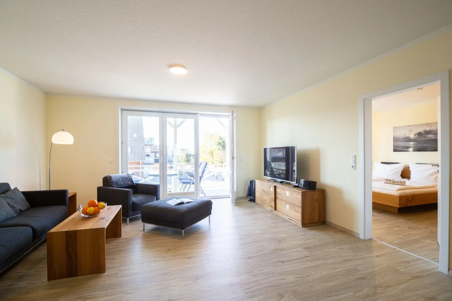 Haus *Weiße Düne* Ferienwohnung *Weiße Düne 5* Wittdün auf Amrum - Wohnzimmer
