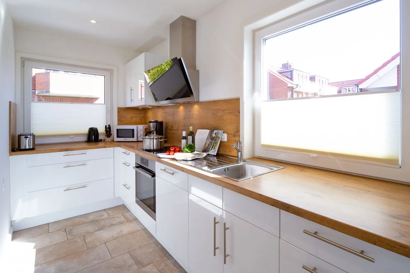 Haus Ran Ferienwohnung Ran 1 Wittdün auf Amrum - Küche / Küchenzeile