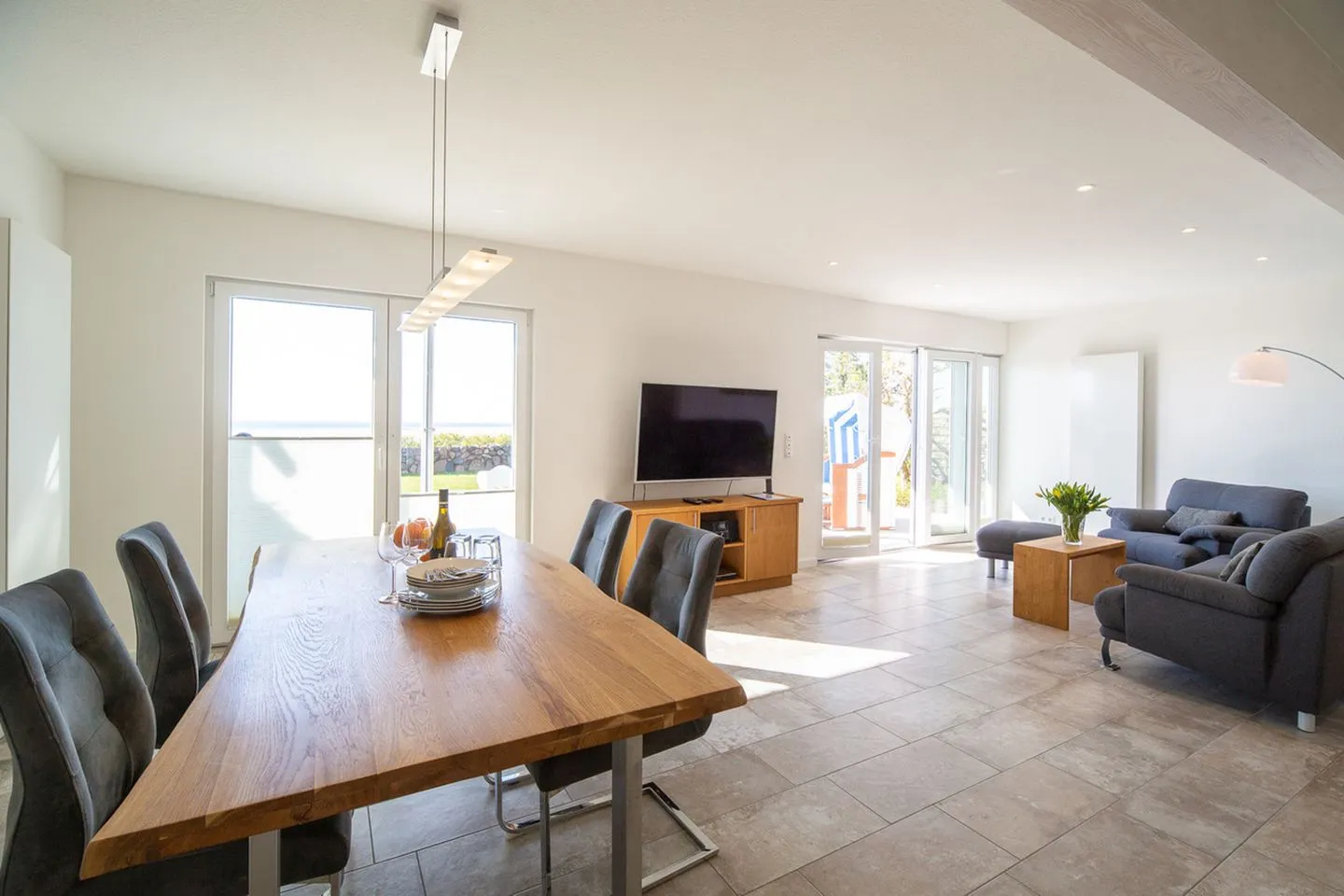 Haus Ran Ferienwohnung Ran 1 Wittdün auf Amrum - Wohnzimmer