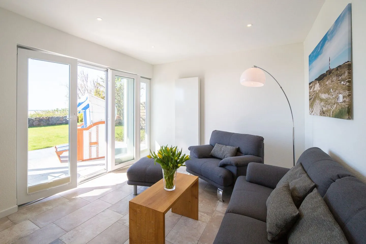 Haus Ran Ferienwohnung Ran 1 Wittdün auf Amrum - Wohnzimmer