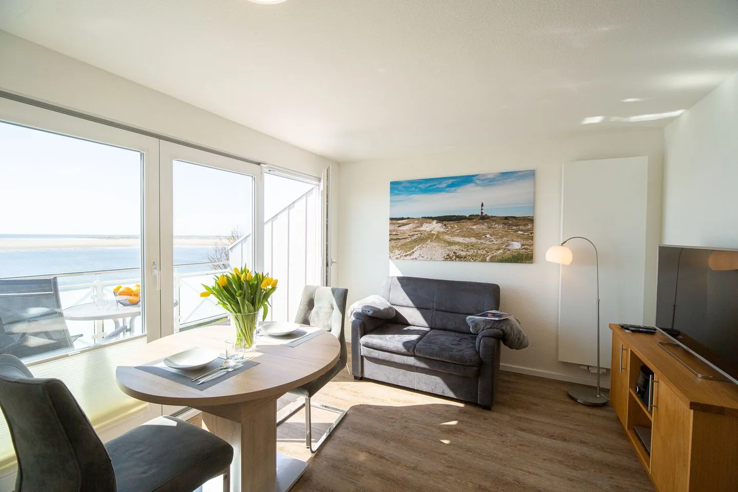 Haus Ran Ferienwohnung Ran 2 Wittdün auf Amrum - Wohnzimmer