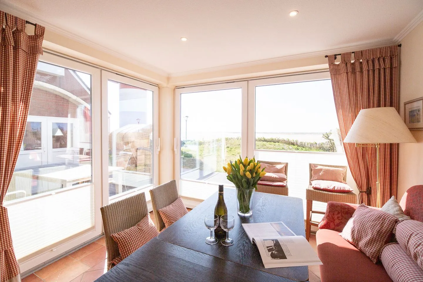 Haus Kap Hoorn Ferienwohnung Seeblick Wittdün auf Amrum - Wohnzimmer