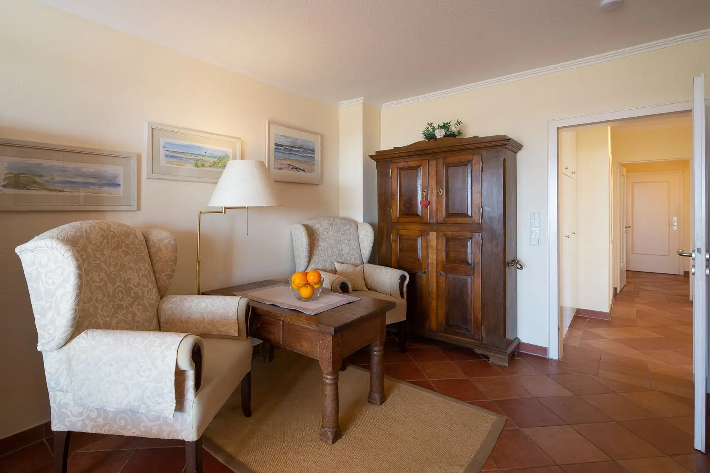 Haus Kap Hoorn Ferienwohnung Seeblick Wittdün auf Amrum - Wohnzimmer