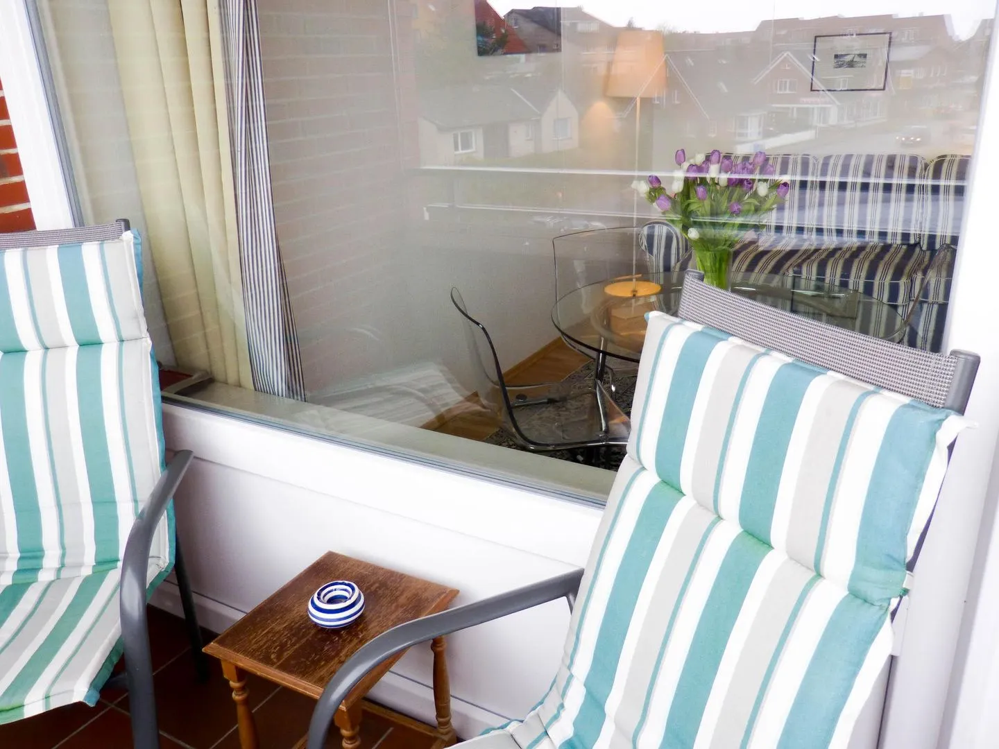 Haus Nordenlicht Ferienwohnung „Dr. Buchholtz" Wittdün auf Amrum - Balkon der Ferienwohnung Buchholtz in Wittdün auf Amrum