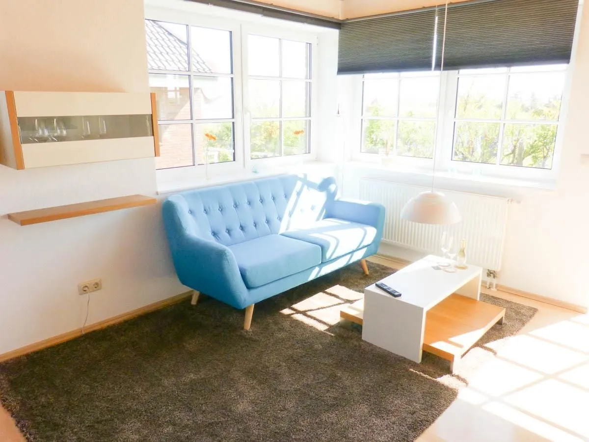 Haus Nordlicht Ferienwohnung *At Nuurdlacht* Nebel auf Amrum - Gartenblick aus der Ferienwohnung At Nuurdlacht in Nebel auf Amrum