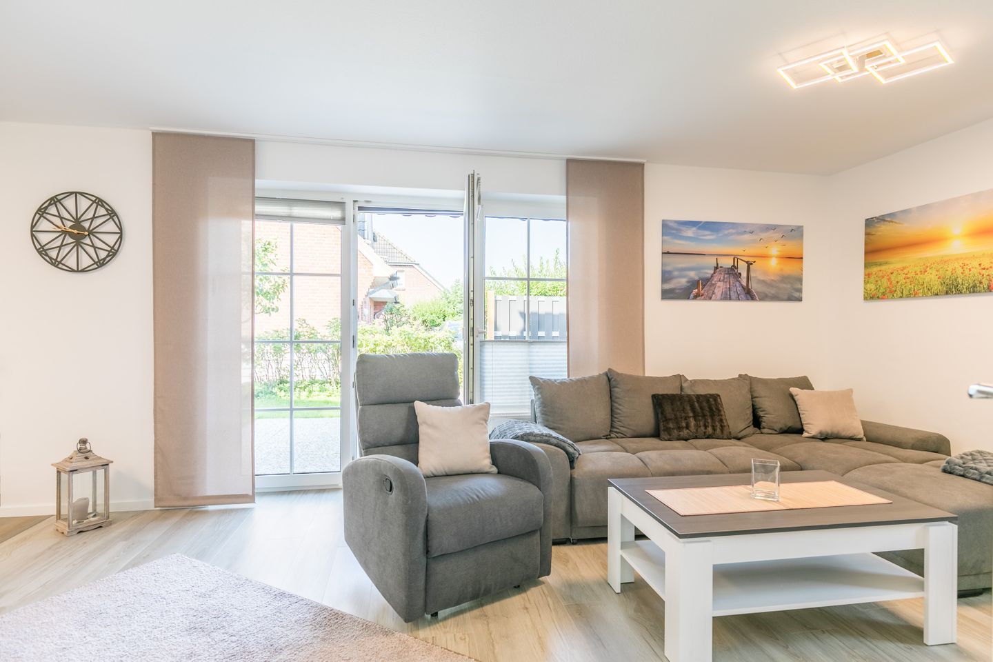 Ferienwohnung Land & Meer Wohnzimmer