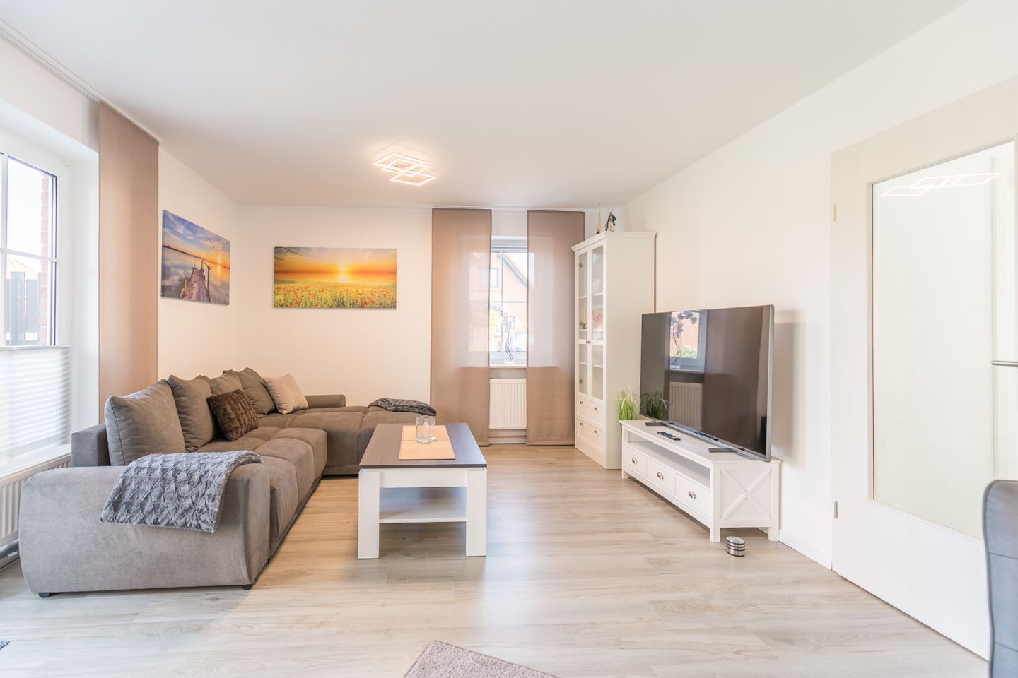 Ferienwohnung Land & Meer Wohnzimmer