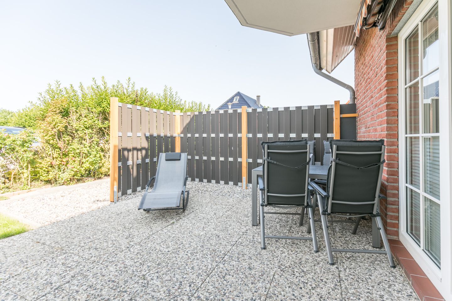 Ferienwohnung Land & Meer Terrasse