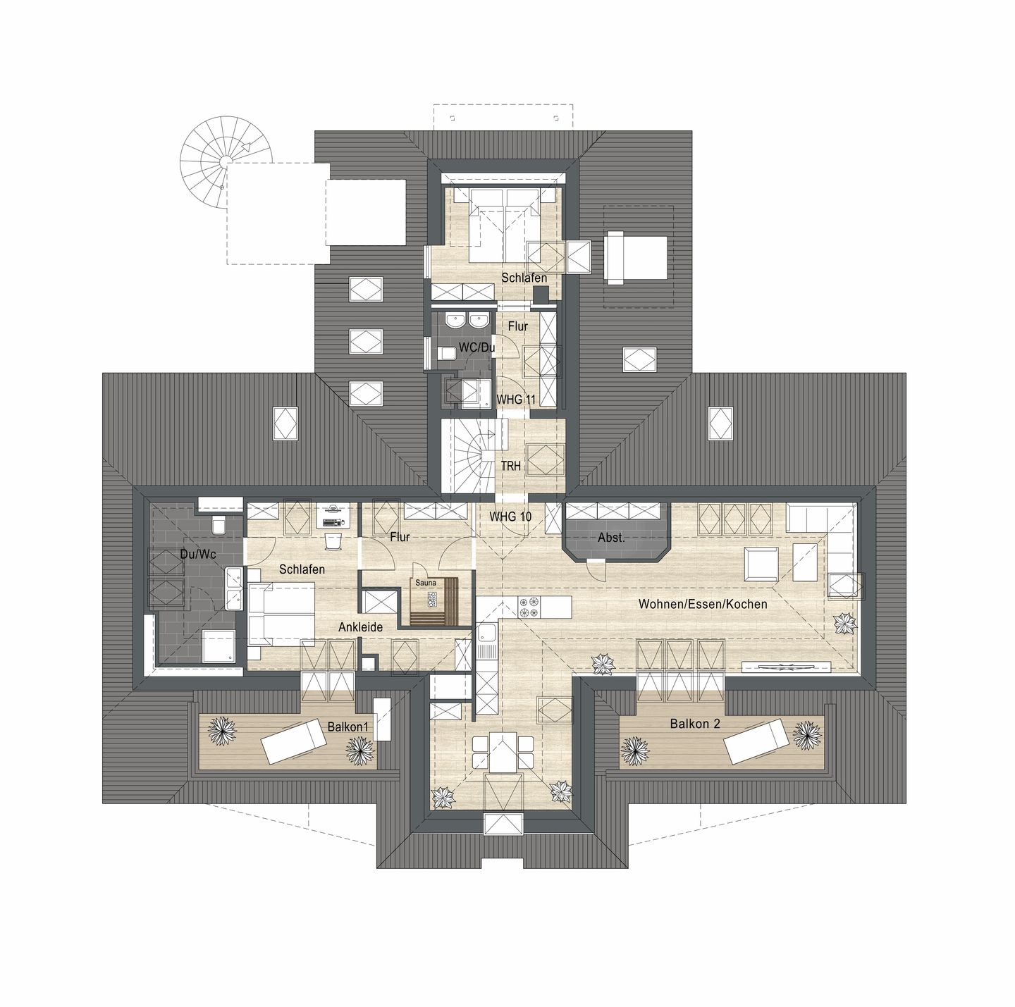 WOLKEN.NEST Penthouse-Suite, Büsum/Nordsee
