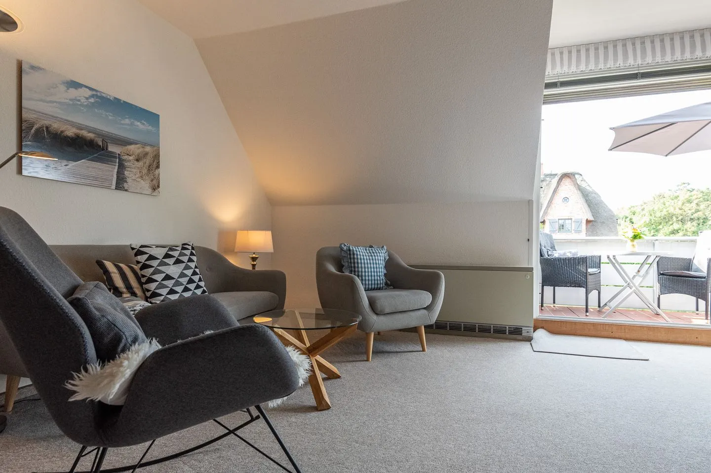 Jutta App. 6 Wenningstedt - Wohnzimmer