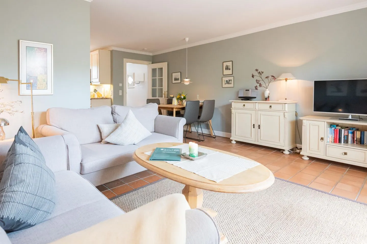 LH Biberburg, App. 3 Wenningstedt - Wohnzimmer