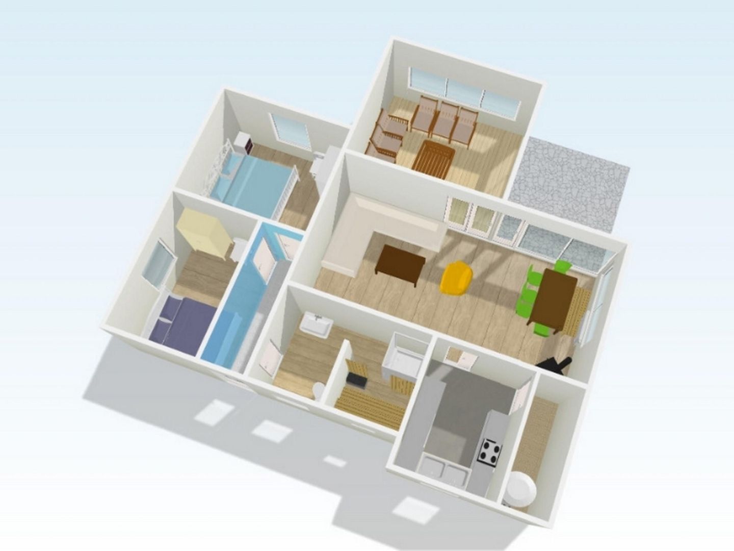  Geräumiges Ferienhaus mit Sauna, Glasfaser und herrlichem Blick in die Berge Hochsauerland - Grundriss