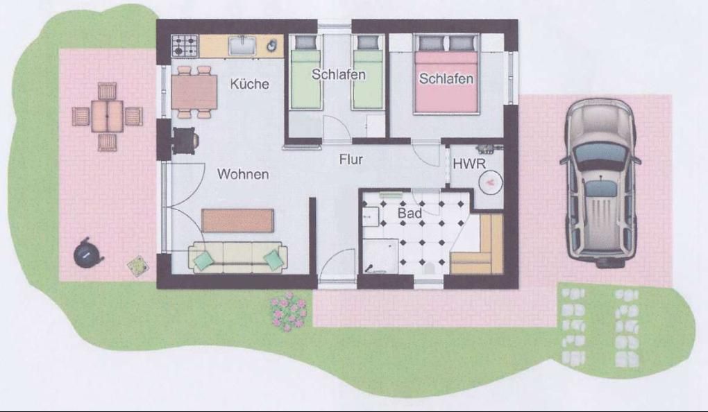 Strandnahes Ferienhaus für 4 Personen und Hund mit Garten, Sauna und Kamin