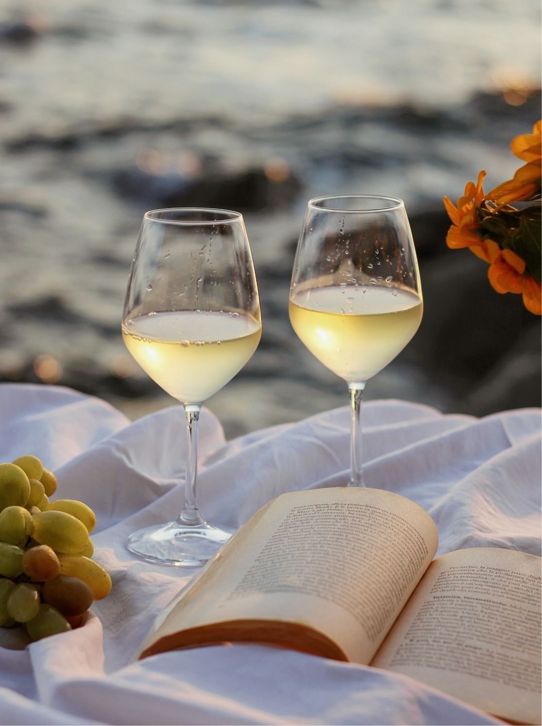 Wein bei Strandperlen