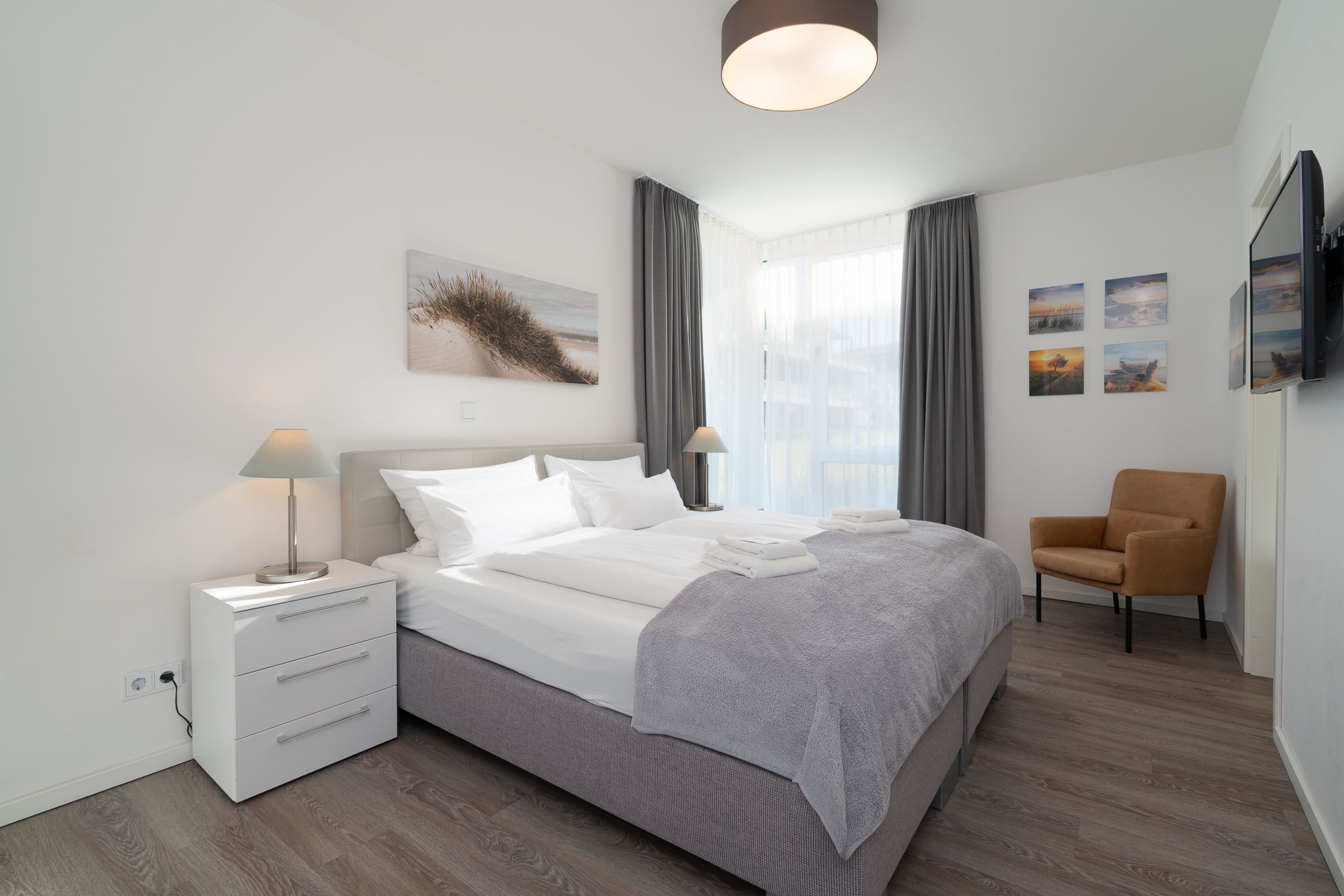 Schlafzimmer mit eigenem Badezimmer