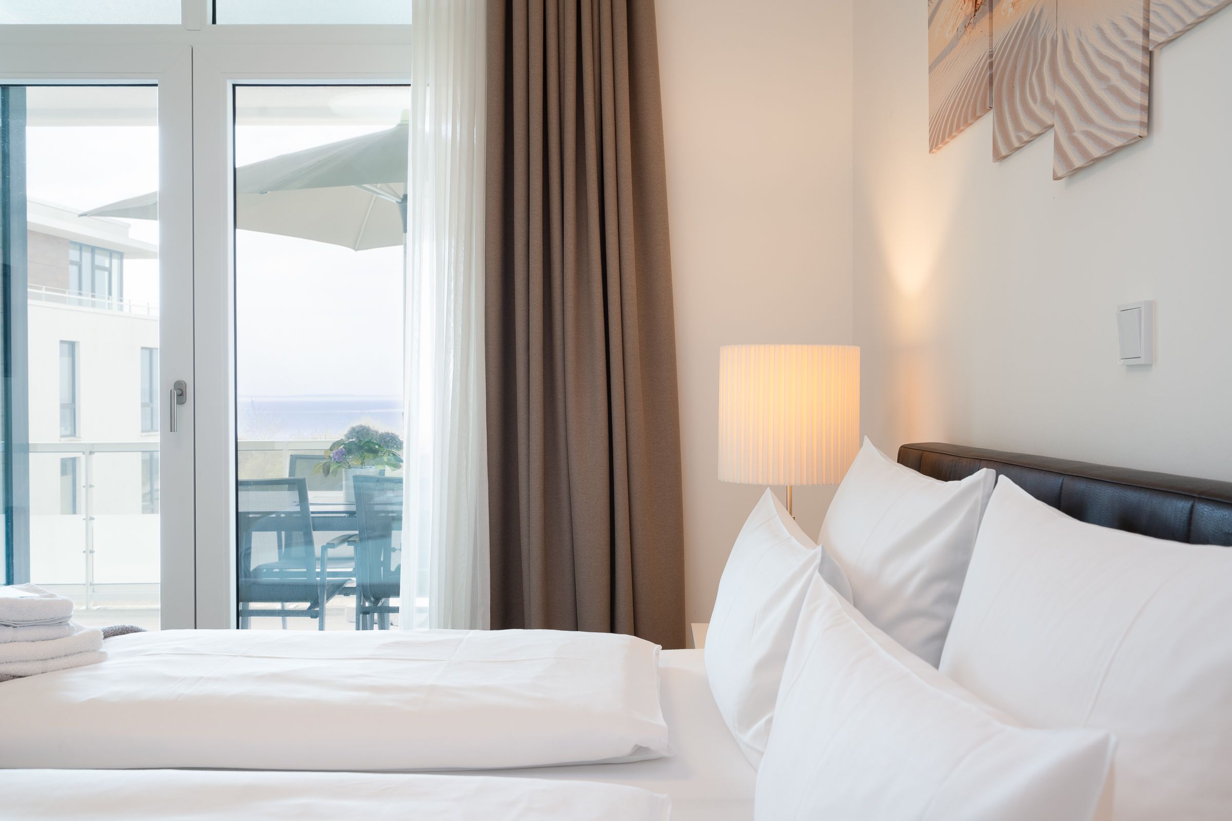 Blick vom Schlafzimmer auf die Ostsee
