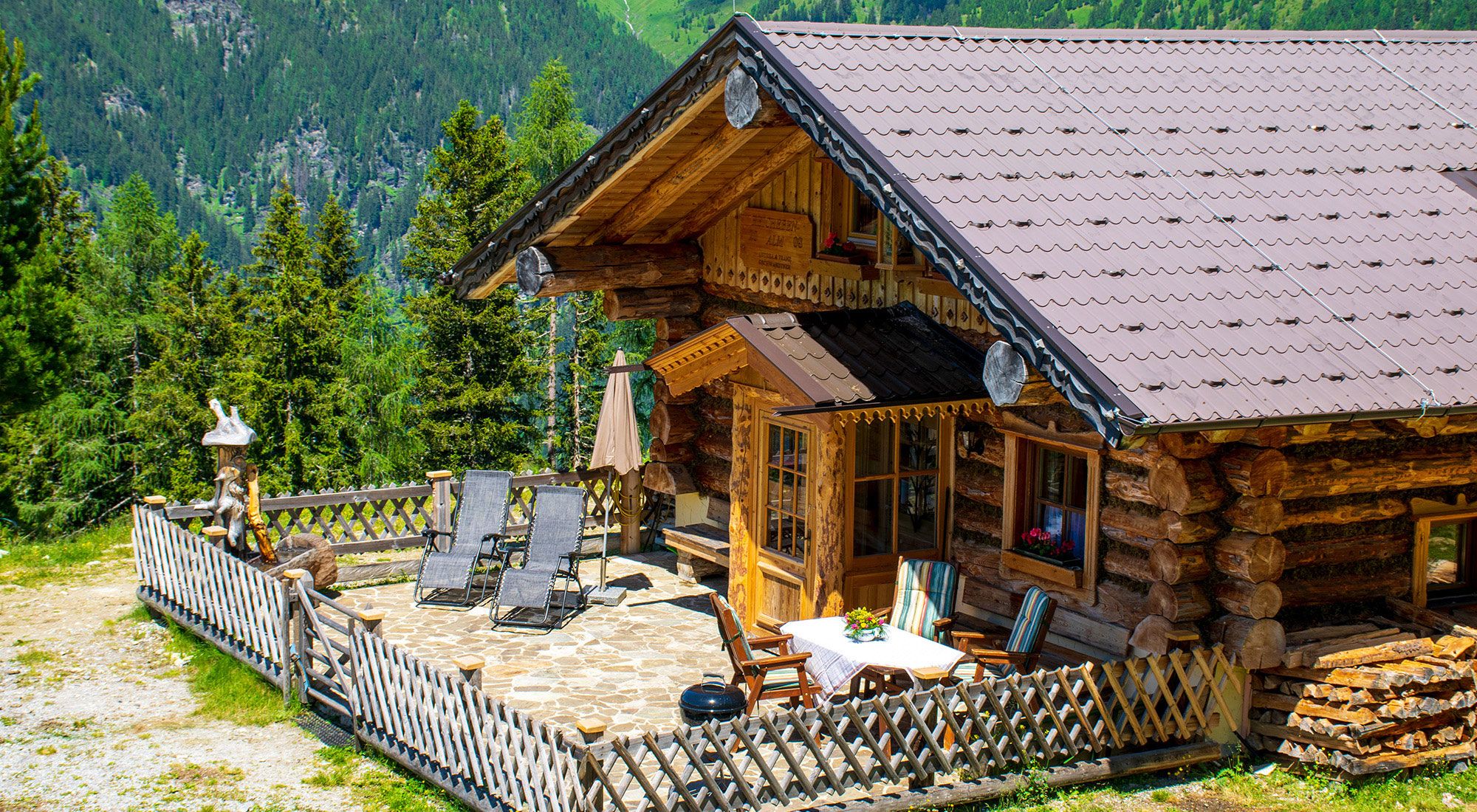  Gasteinerhütte im Zirbenwald | Bad Gastein | Salzburg Hohe Tauern - Terrasse